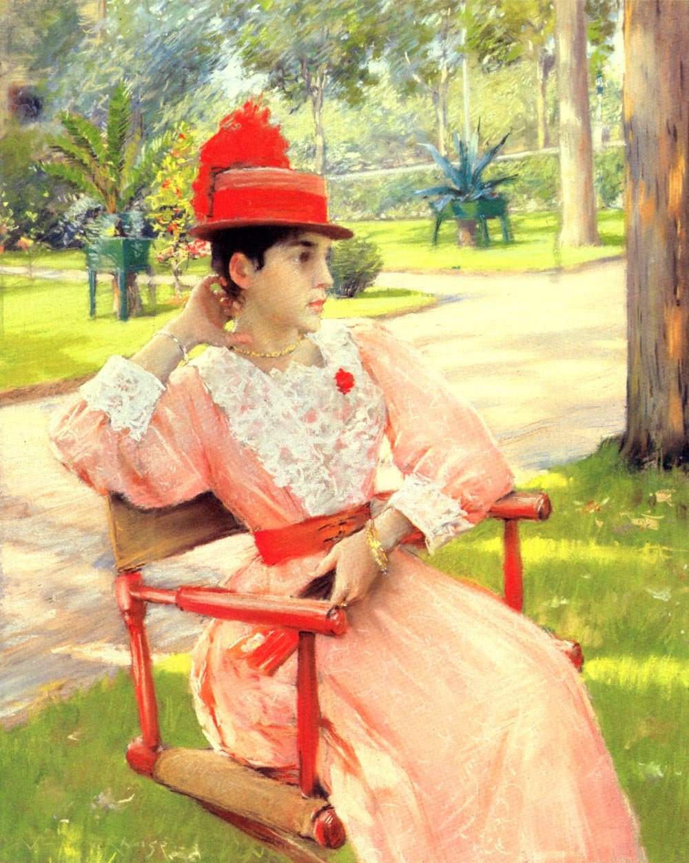 Iltapäivä Puistossa tekijältä William Merritt Chase