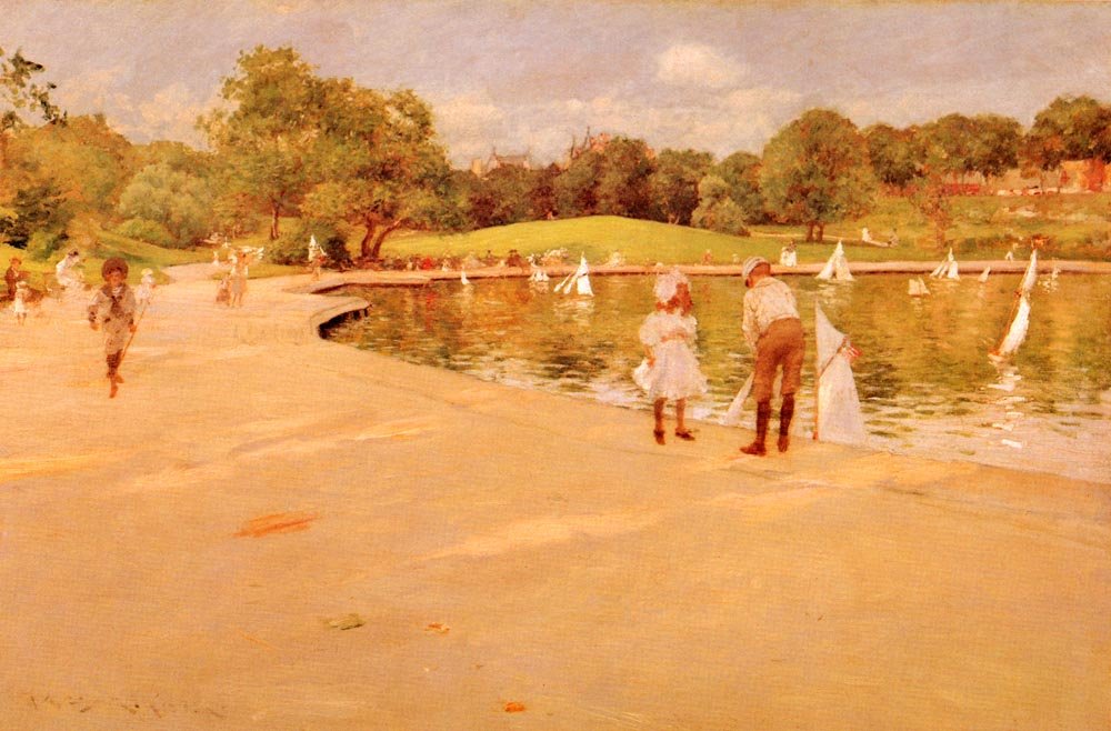 Lilliputian Boat-Laken tekijältä William Merritt Chase