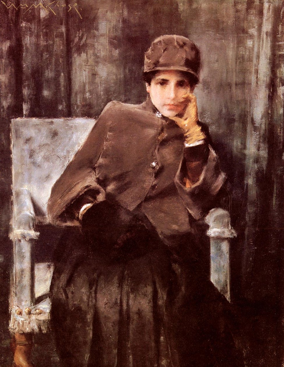 Meditaatio Englanti: Muotokuva taiteilijan vaimosta tekijältä William Merritt Chase