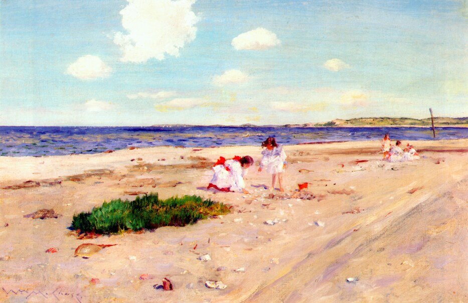 Shell Beach Shinnecocknissa tekijältä William Merritt Chase