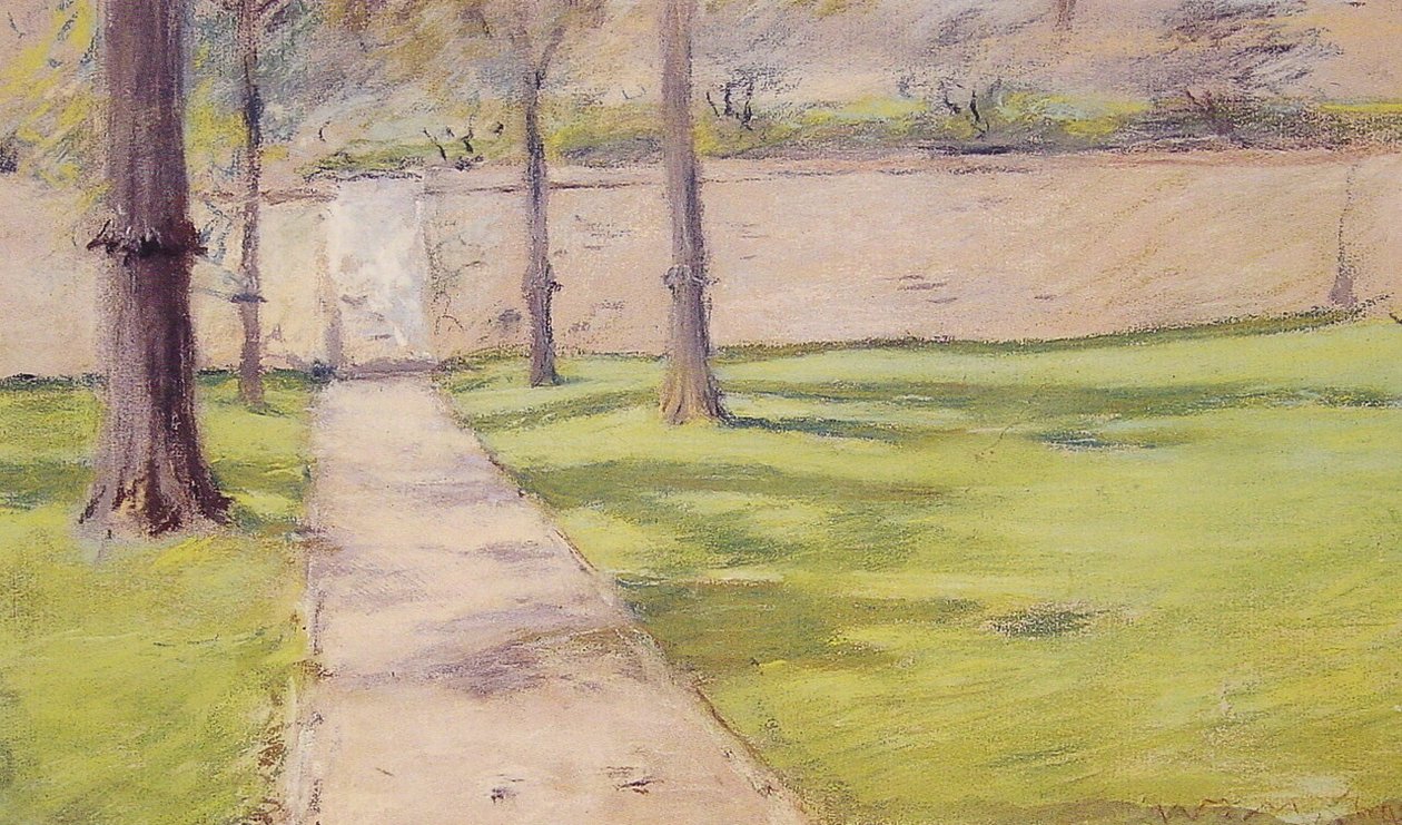 Puutarhan muuri tekijältä William Merritt Chase
