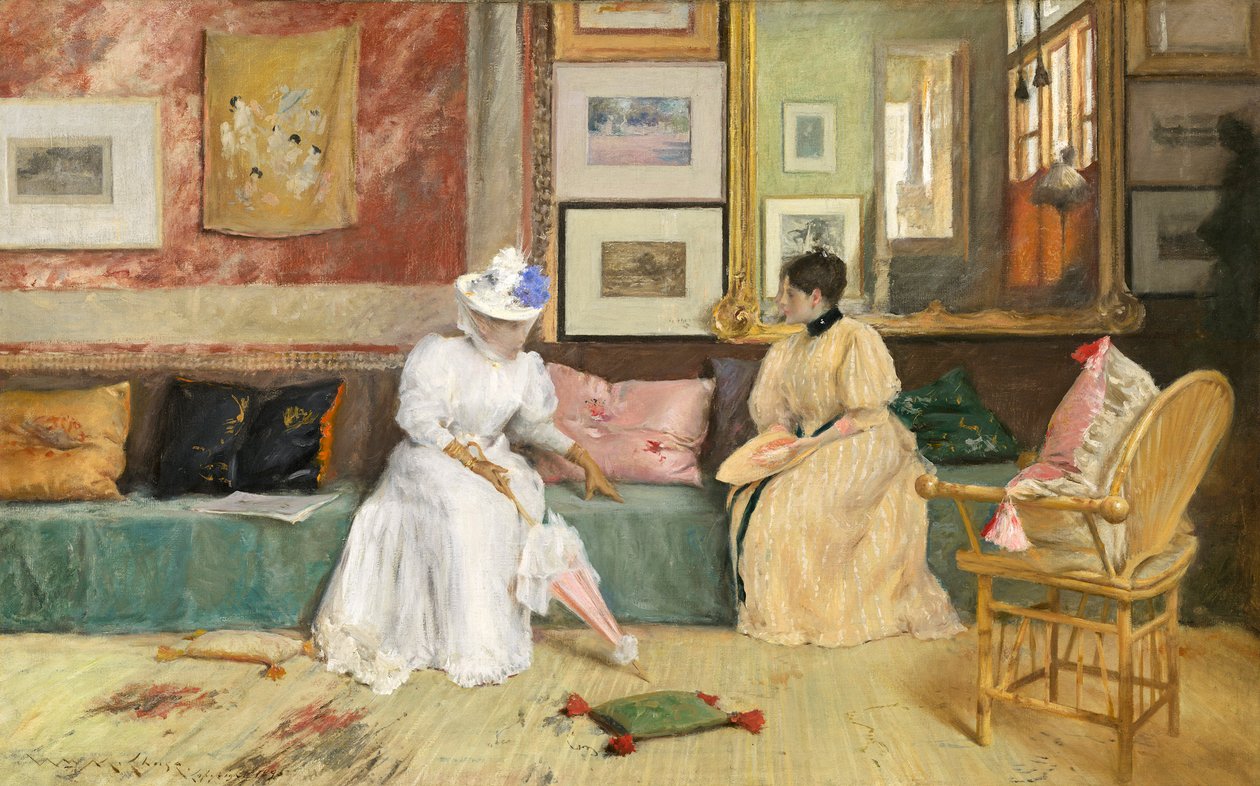 Ystävällinen kutsu, 1895 tekijältä William Merritt Chase