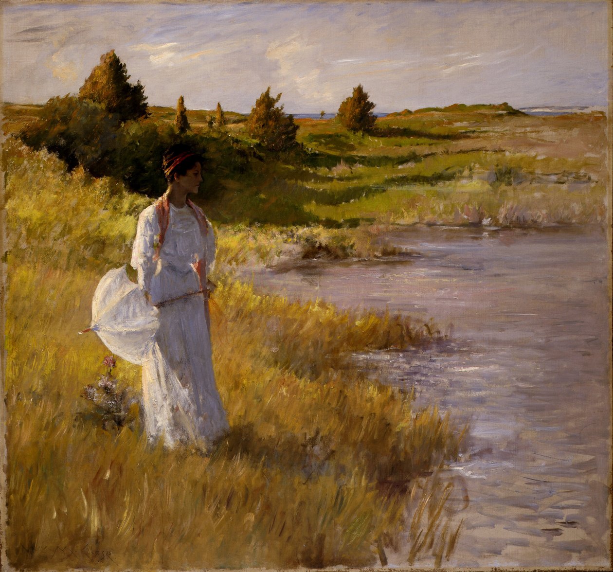 Iltapäiväkävely, n.1890-95 tekijältä William Merritt Chase