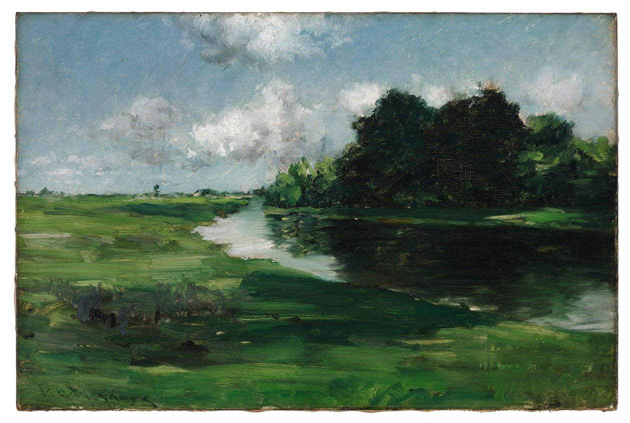 Long Islandin maisema sateen jälkeen tekijältä William Merritt Chase