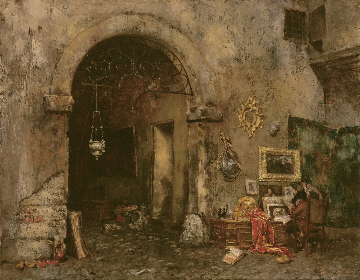 Antiikkikauppa, 1879 tekijältä William Merritt Chase
