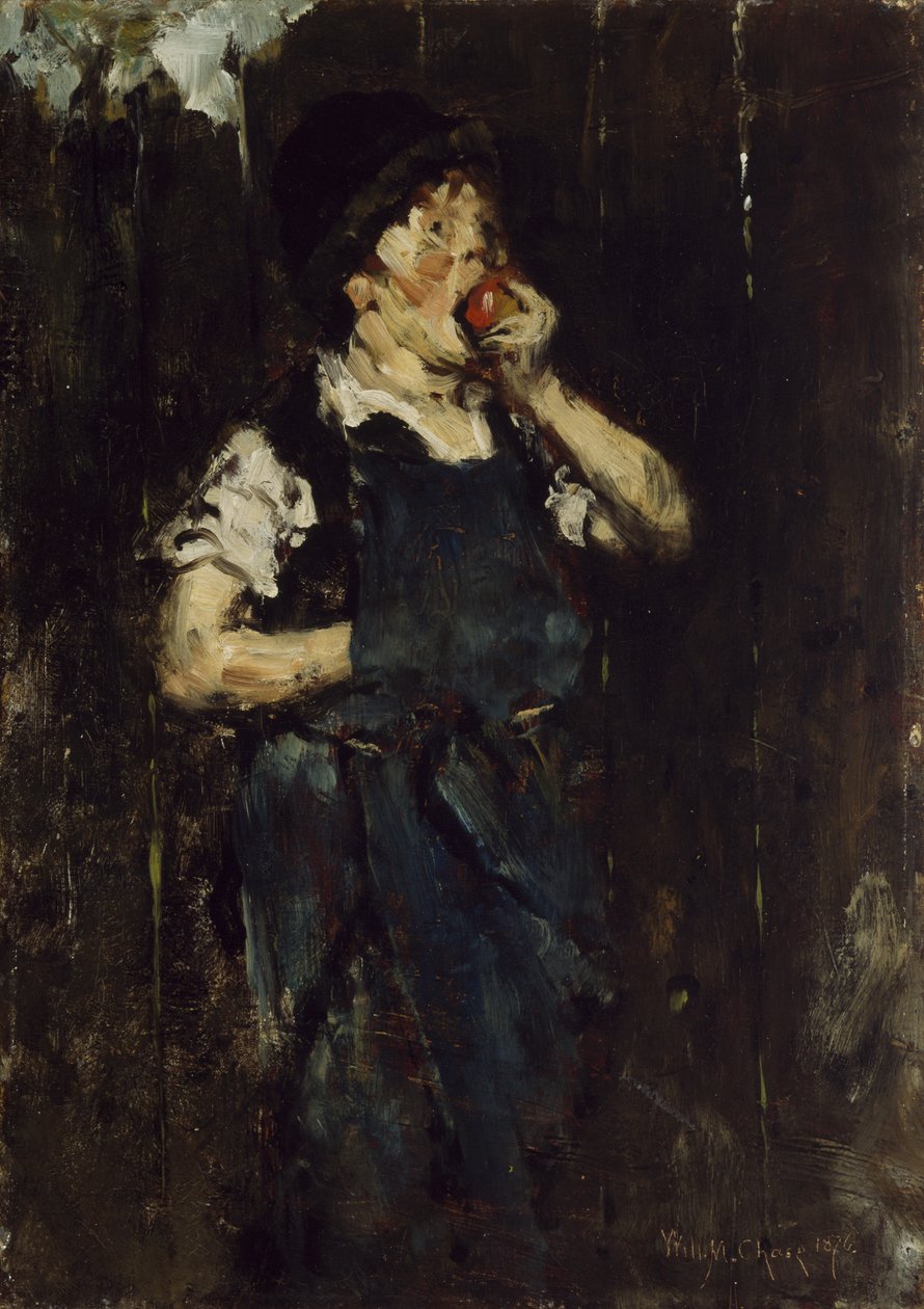 The Apprentice (Boy with Apple), 1876 tekijältä William Merritt Chase
