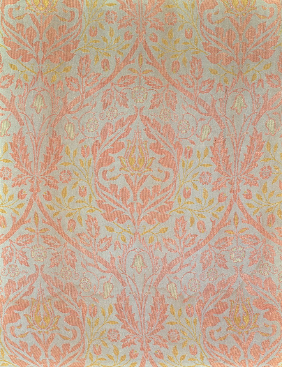 Golden Bough, suunniteltu 1888, valmistettu 1888-1917 (kudottu silkki ja pellava) tekijältä William Morris