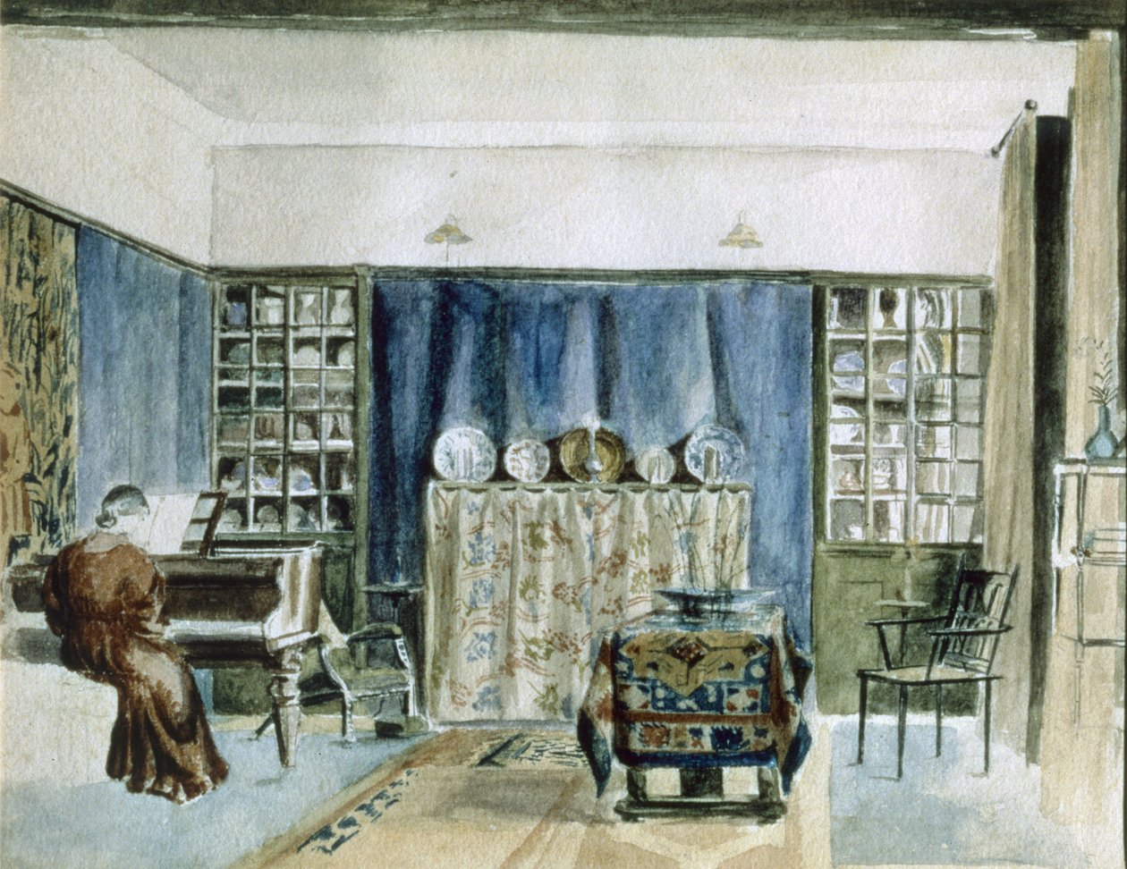 Kelmscottin kartanon sisustus tekijältä William Morris