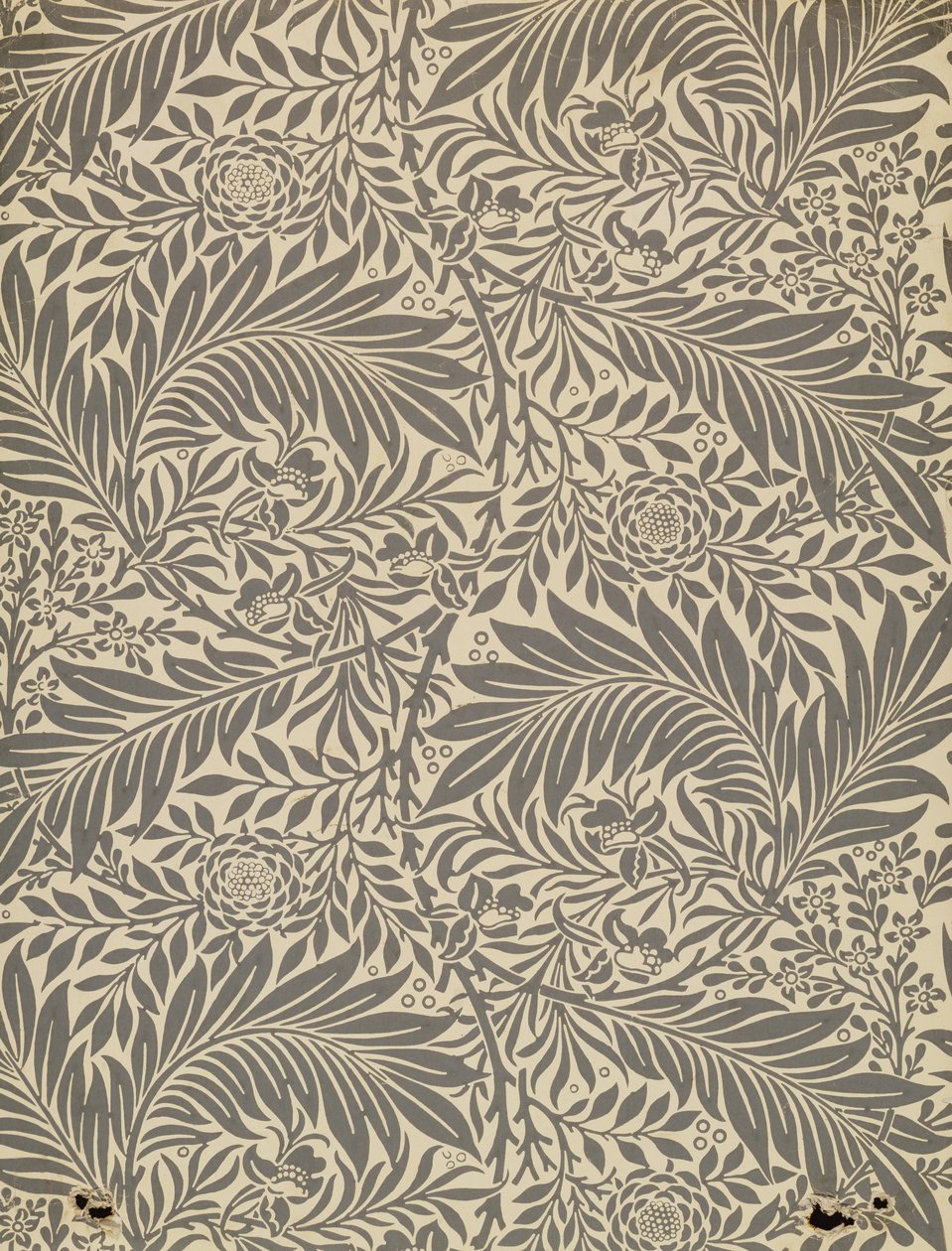 Larkspur, tapettisuunnittelu, 1872 tekijältä William Morris