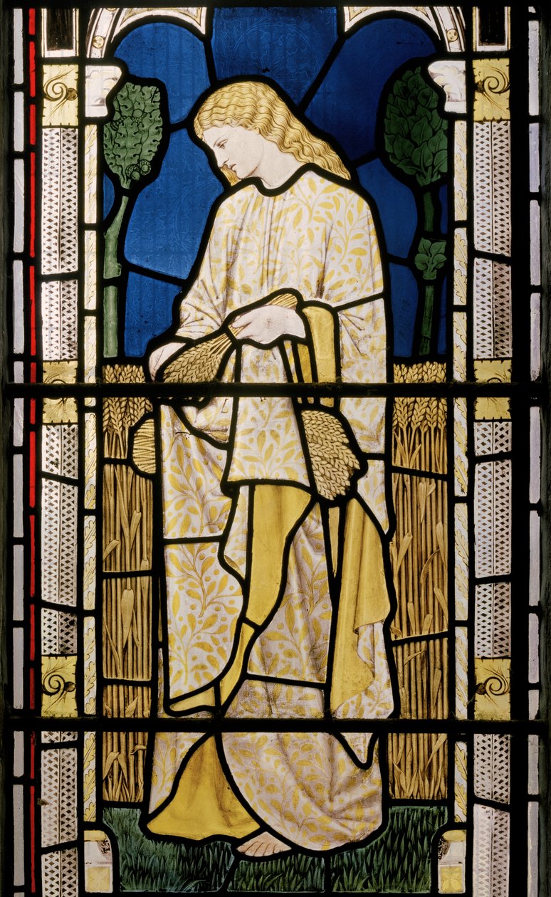 Ruth Amid the Alien Corn, Church of St Edward the Confessor, Cheddleton, 1868 tekijältä William Morris