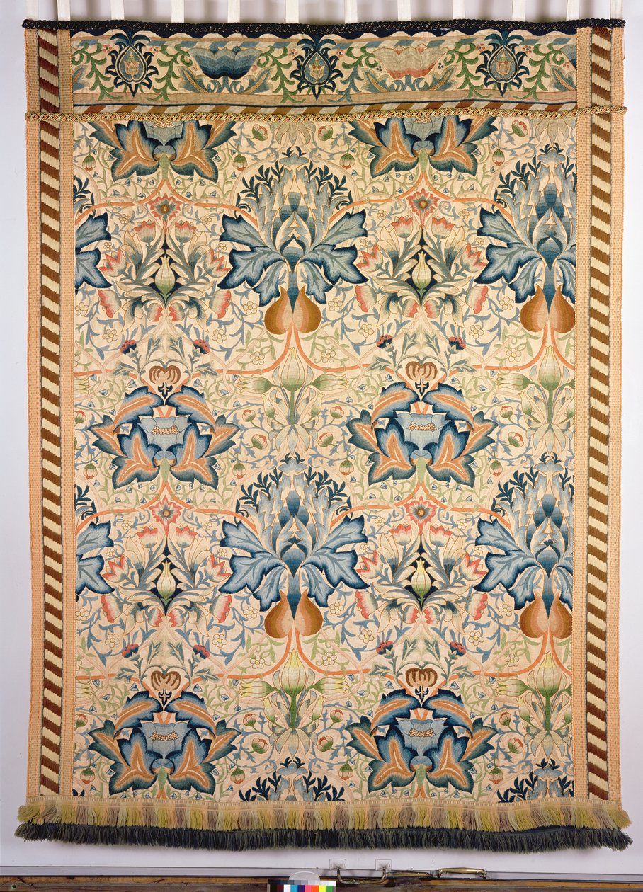 Artisokalla brodeerattu rouva, rouva Godmanin työstö, 1877 (pellavanvillaa) tekijältä William Morris