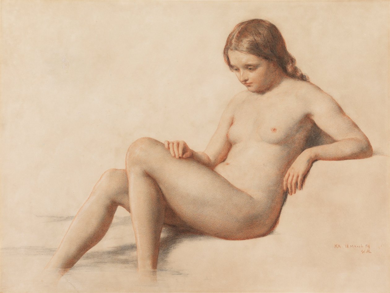 Study of a Nude, 1859 tekijältä William Mulready