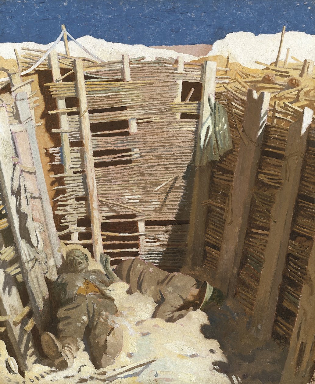 Kuolleita saksalaisia kaivossa tekijältä William Orpen