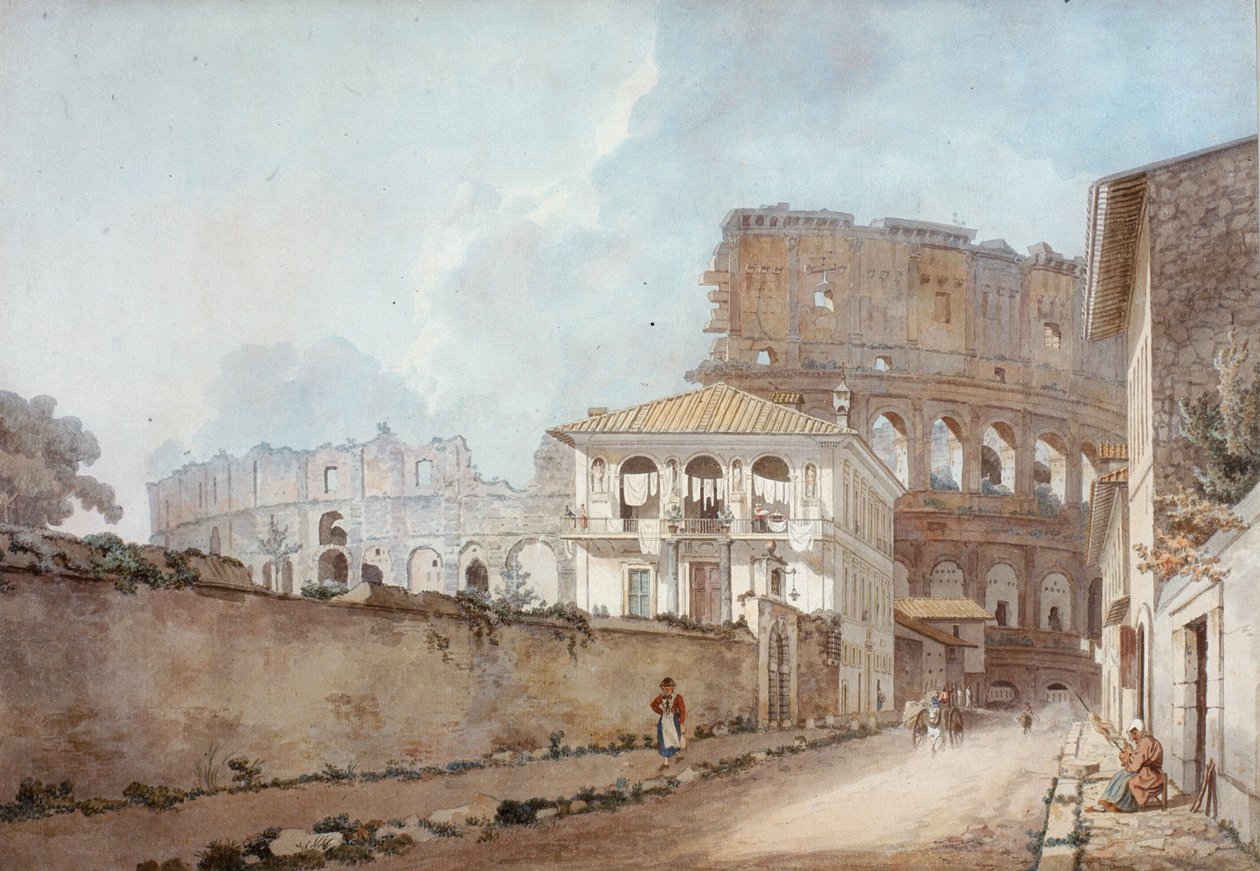 Colosseum, Rooma (wc ja kynä paperille) tekijältä William Pars