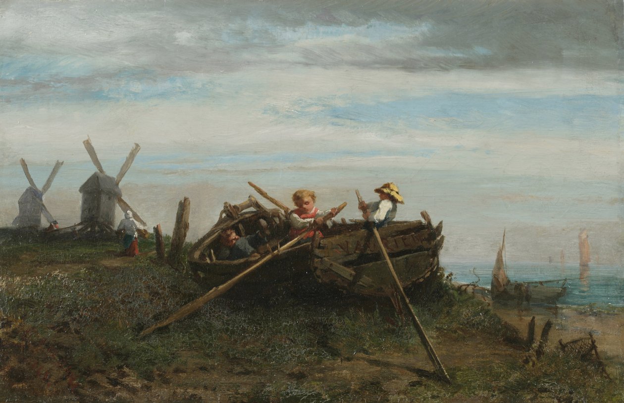 Admirals in Embryo (öljy pellavalle) tekijältä William Parsons Winchester 1833 1927 Dana
