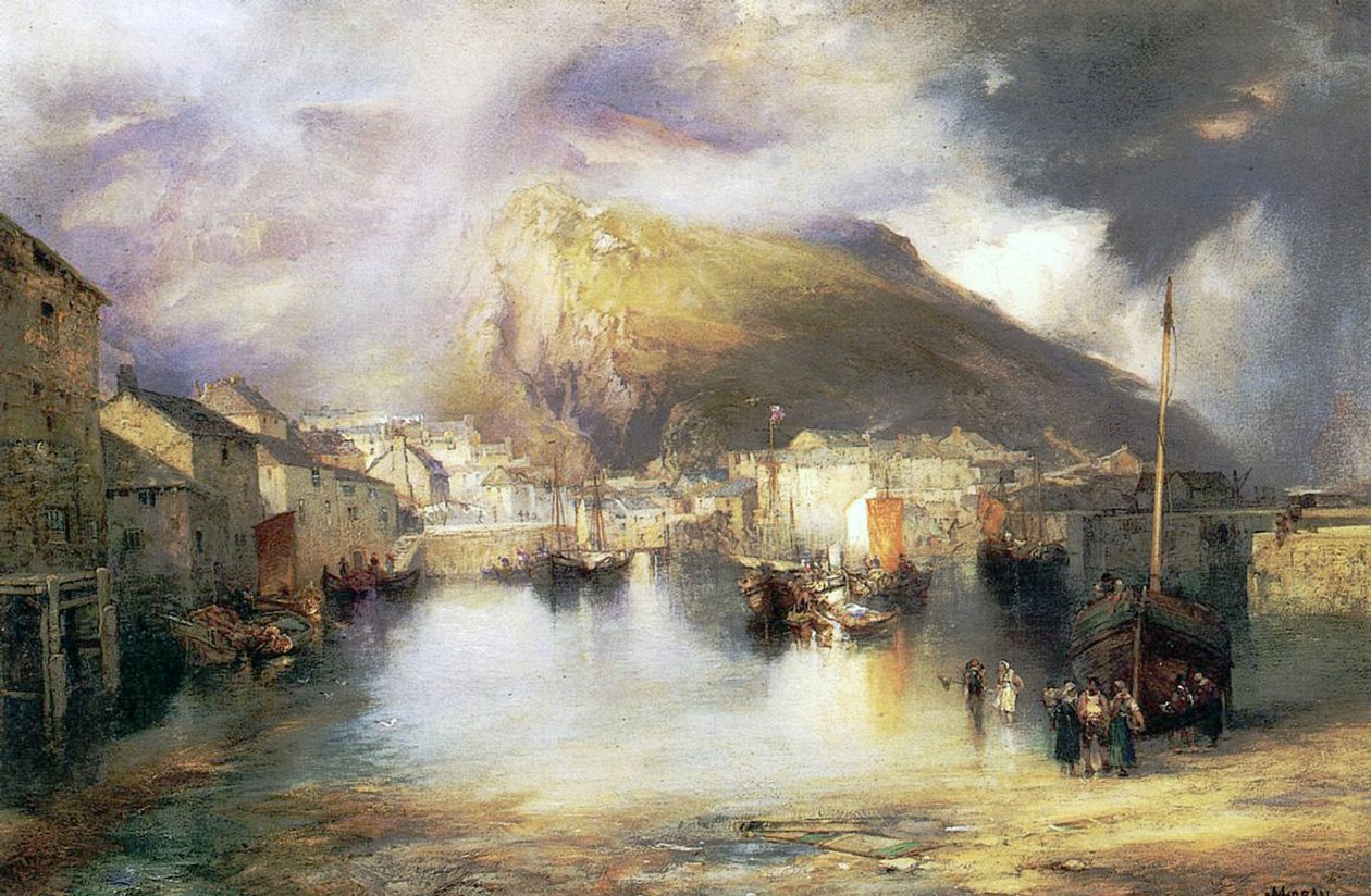 Polperro, Cornwall, 1907 tekijältä William Penn Morgan