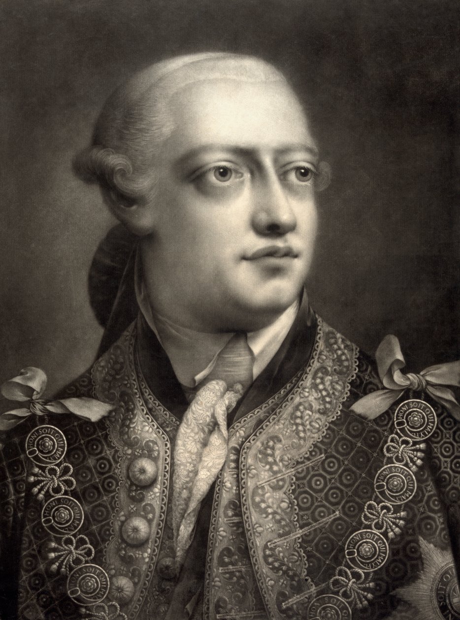 George III Thomas Fryen mezzotintin jälkeen tekijältä William Pether
