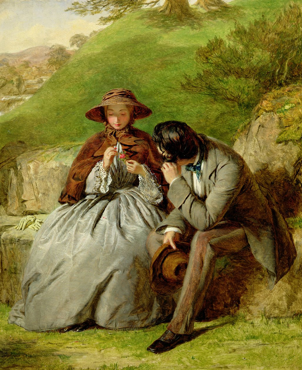 Rakastajat, 1855 tekijältä William Powell Frith