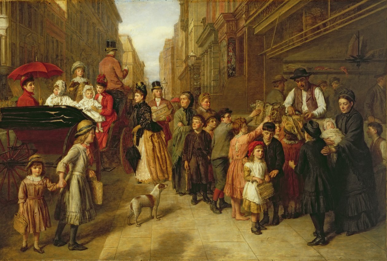 Köyhyys ja rikkaus, 1888 tekijältä William Powell Frith