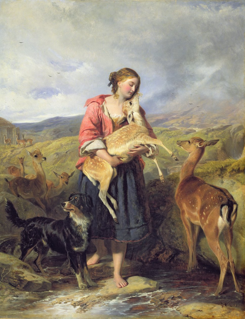 Pet Fawn, 1860 tekijältä William Powell Frith