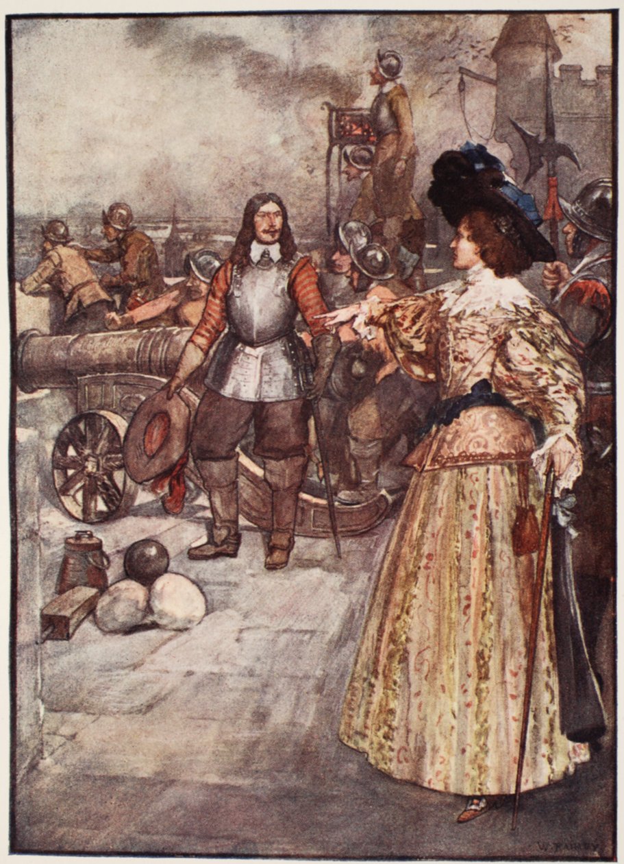 "Hän käski komentajan ladata tykin", Mary MacGregorin teoksesta The Story of France, 1920 (värillinen litho) tekijältä William Rainey