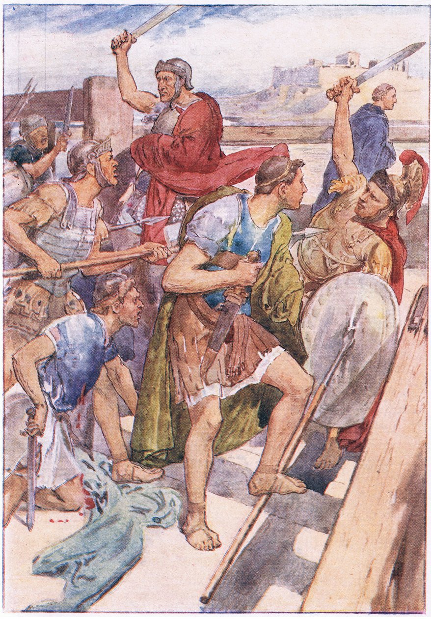 Caius Gracchuksen takaa-ajo, Plutarkhoksen elämästä, julkaissut T C & E C Jack Ltd, 1920-luku. tekijältä William Rainey