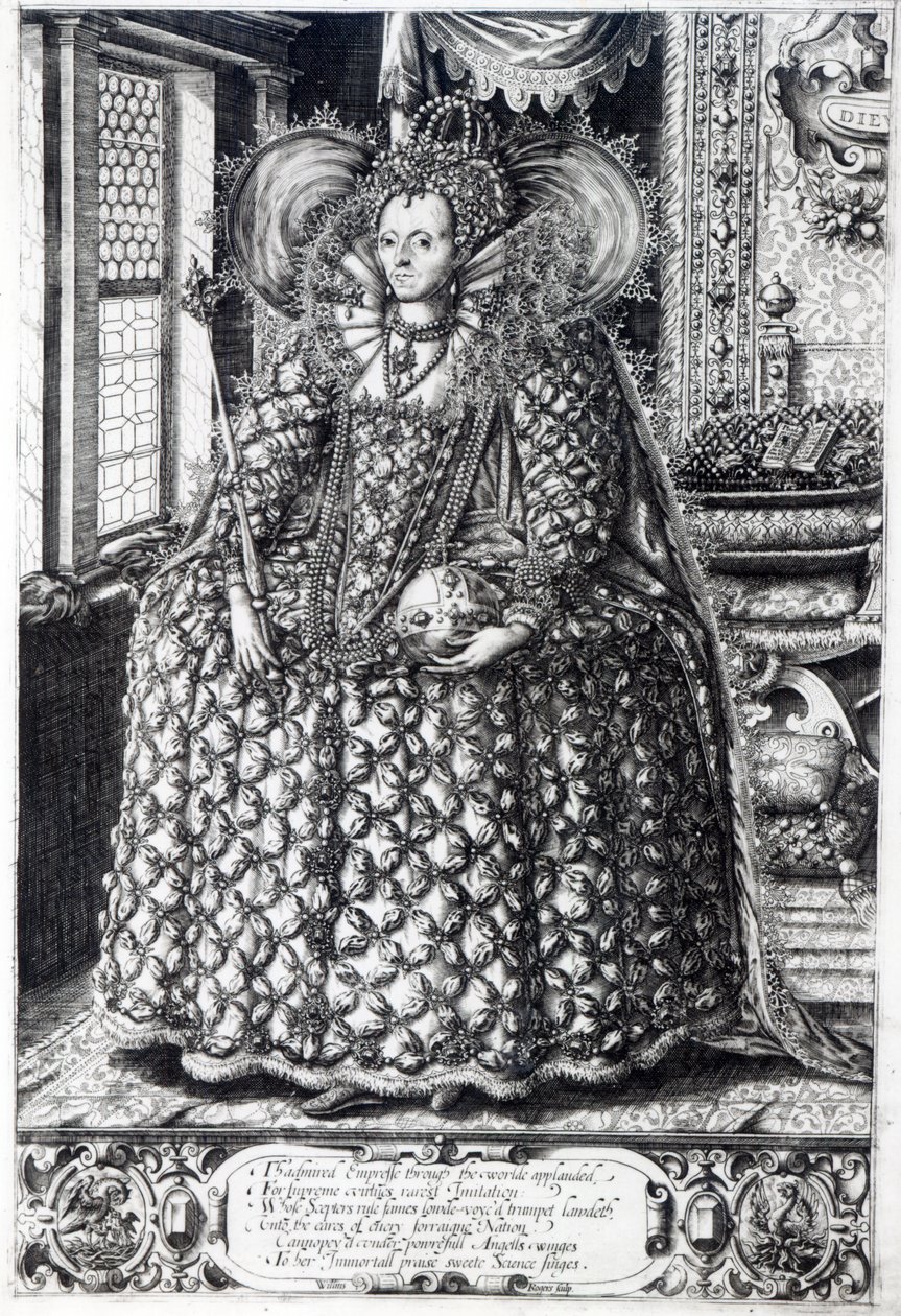 Kuningatar Elizabeth I:n muotokuva tekijältä William Rogers