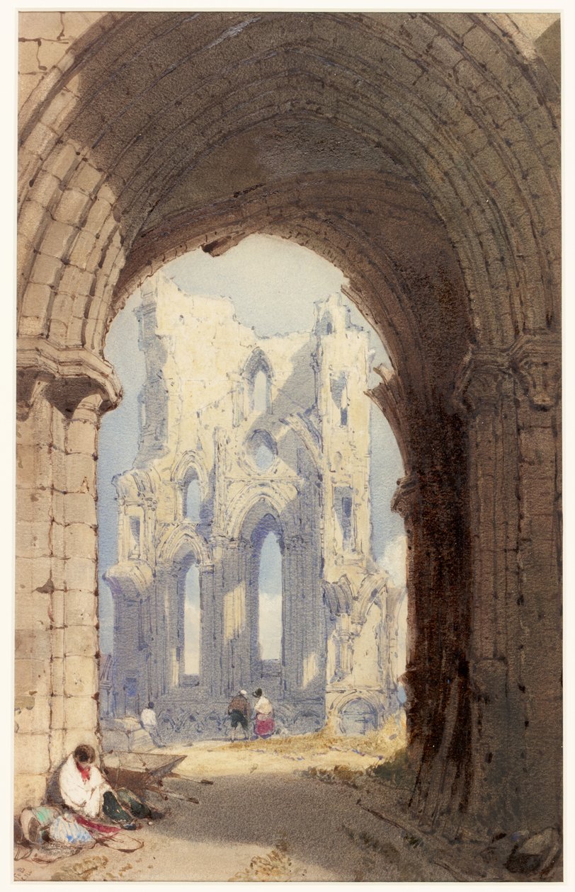 Tynemouth Priory (wc paperilla) tekijältä William Roxby Beverley