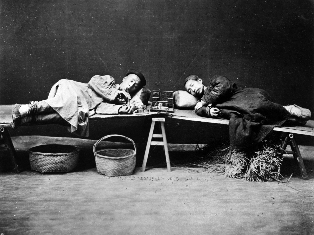 Opium Smokers, n. 1875 tekijältä William Saunders