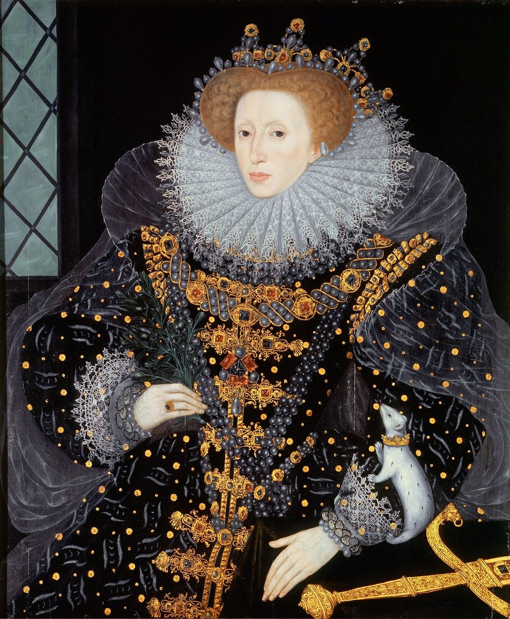 Englannin Elizabeth I: n Ermine -muotokuva tekijältä William Segar