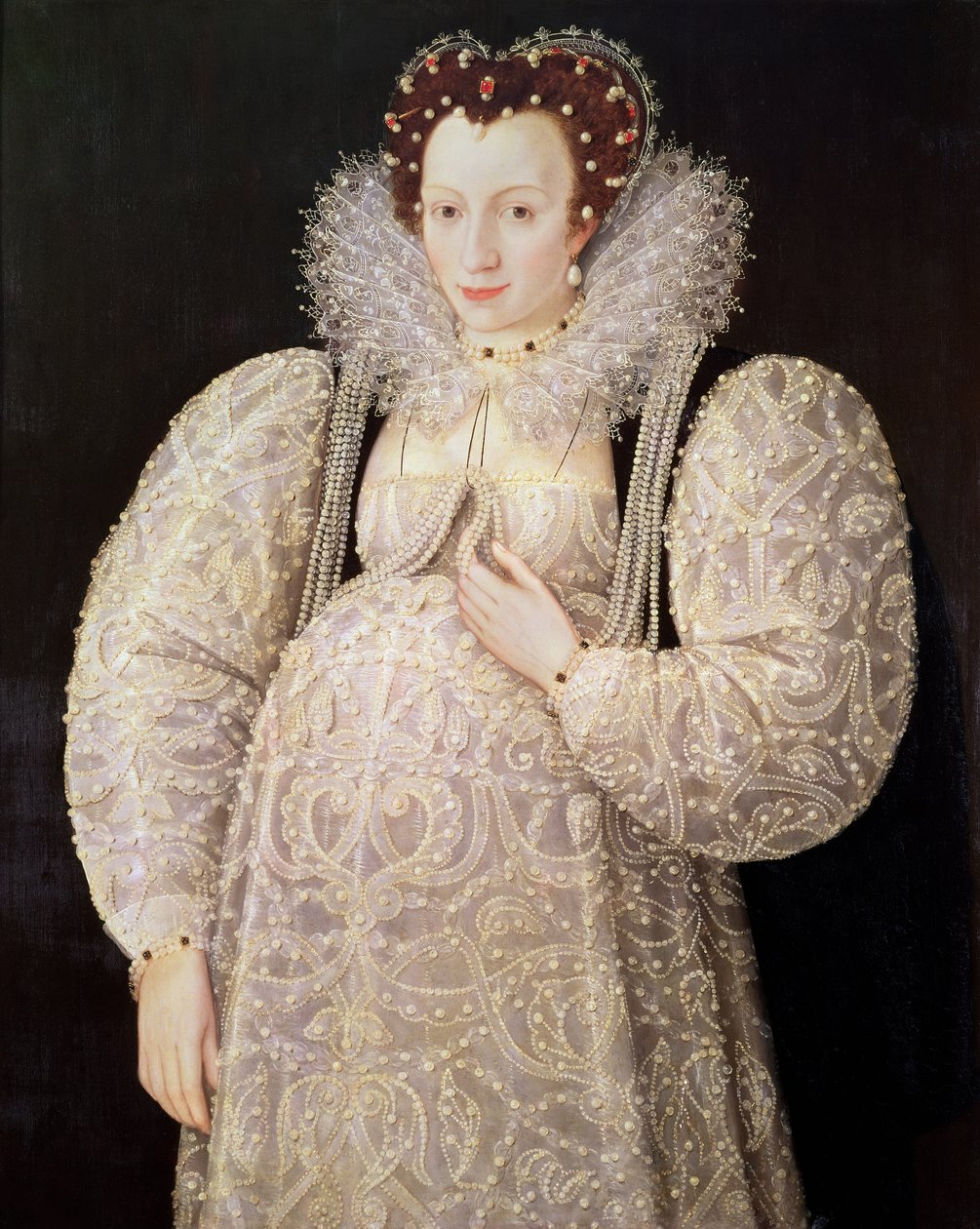 Tuntematon nainen, n. 1595-1600 (paneeli) tekijältä William Segar