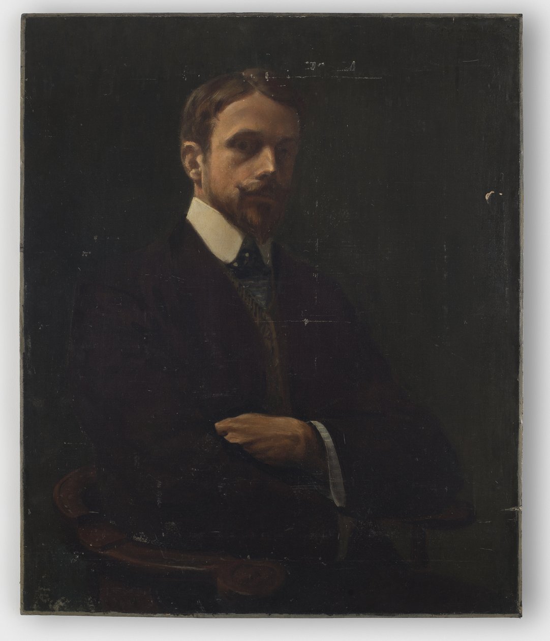 Omakuva, ennen vuotta 1902 (öljy kankaalle, kiinnitetty paneeliin) tekijältä William Sergeant Kendall