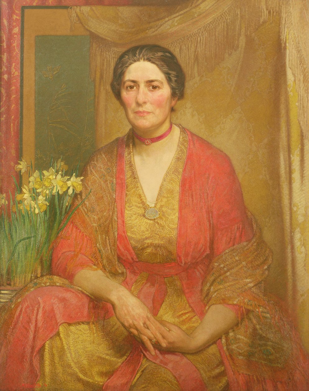 Taiteilijan vaimon muotokuva, 1918 tekijältä William Shackleton