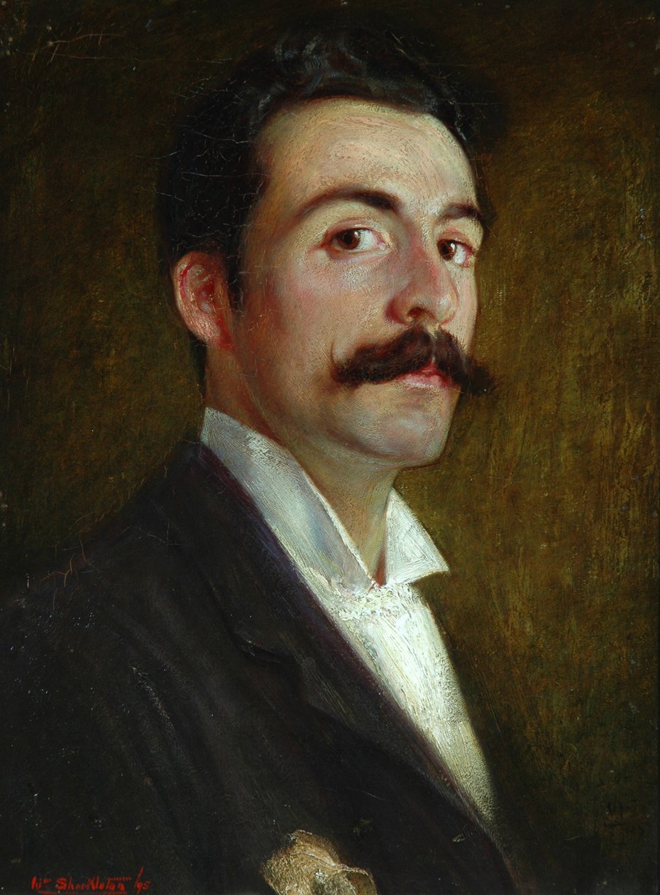 Omakuva 23-vuotiaana, 1895 tekijältä William Shackleton