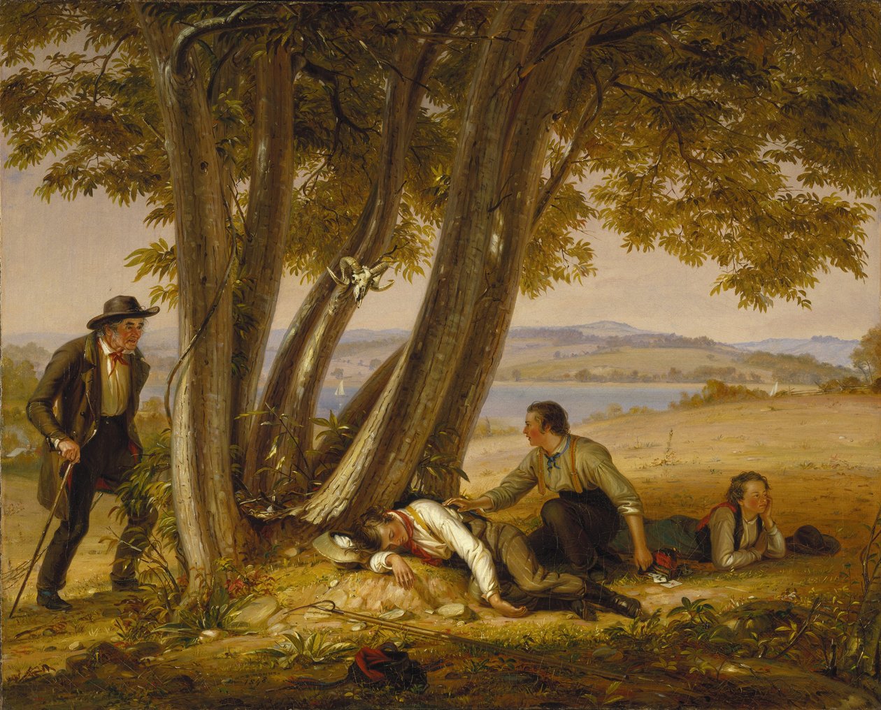 Kiinni jäänyt nokka (Pojat nappasivat pellolla) tekijältä William Sidney Mount