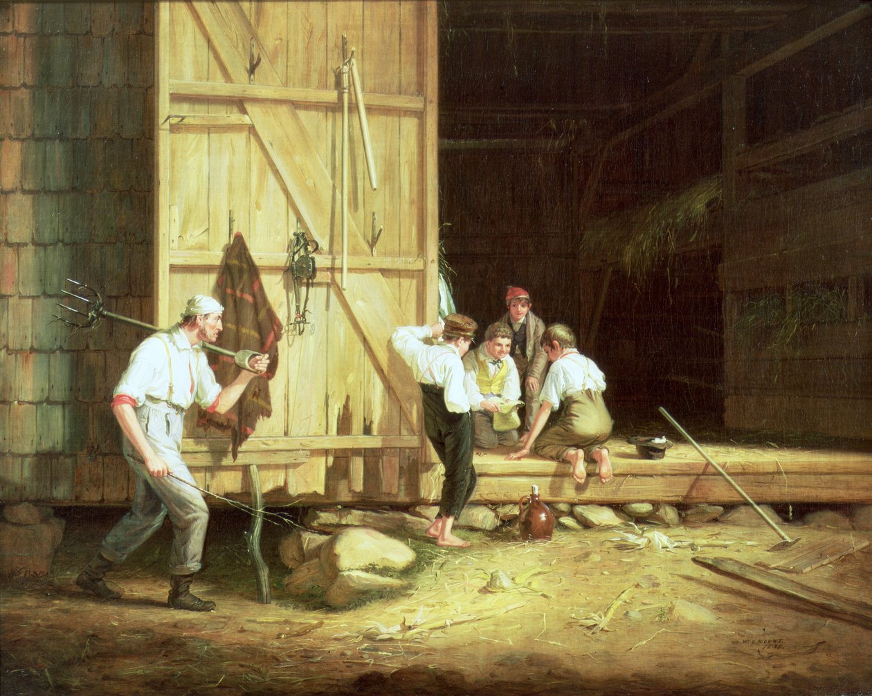 The Truant Gamblers, 1835 tekijältä William Sidney Mount