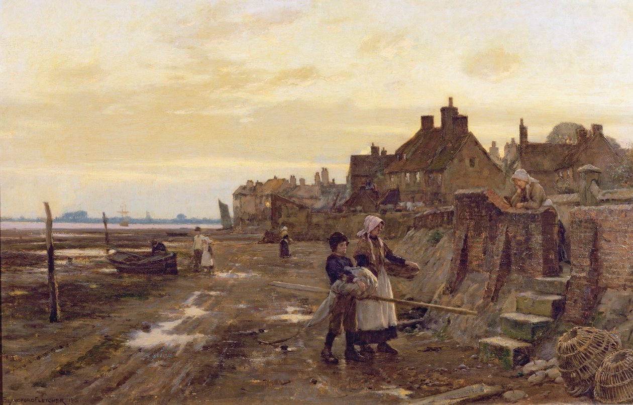 Huonekalut ja erilaiset esineet 1100- ja 1300-luvuilta tekijältä William Teulon Blandford Fletcher