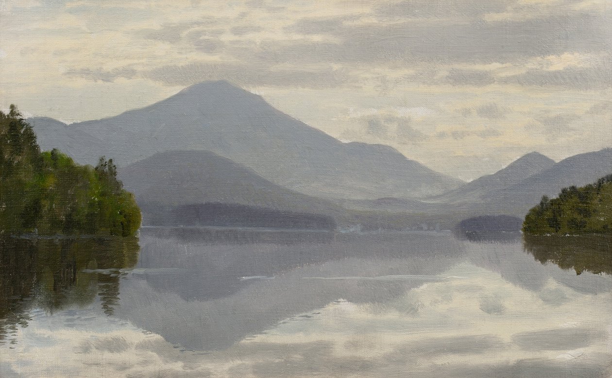 Whiteface Mountain, Lake Placid, noin 1877 tekijältä William Trost Richards