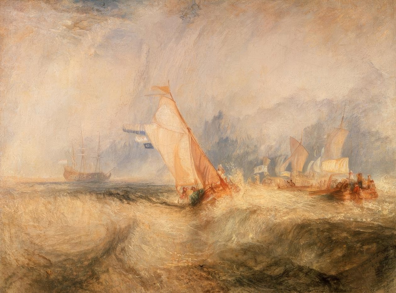 Amiraali van Tromp kreuzt gegen den Wind tekijältä Joseph Mallord William Turner