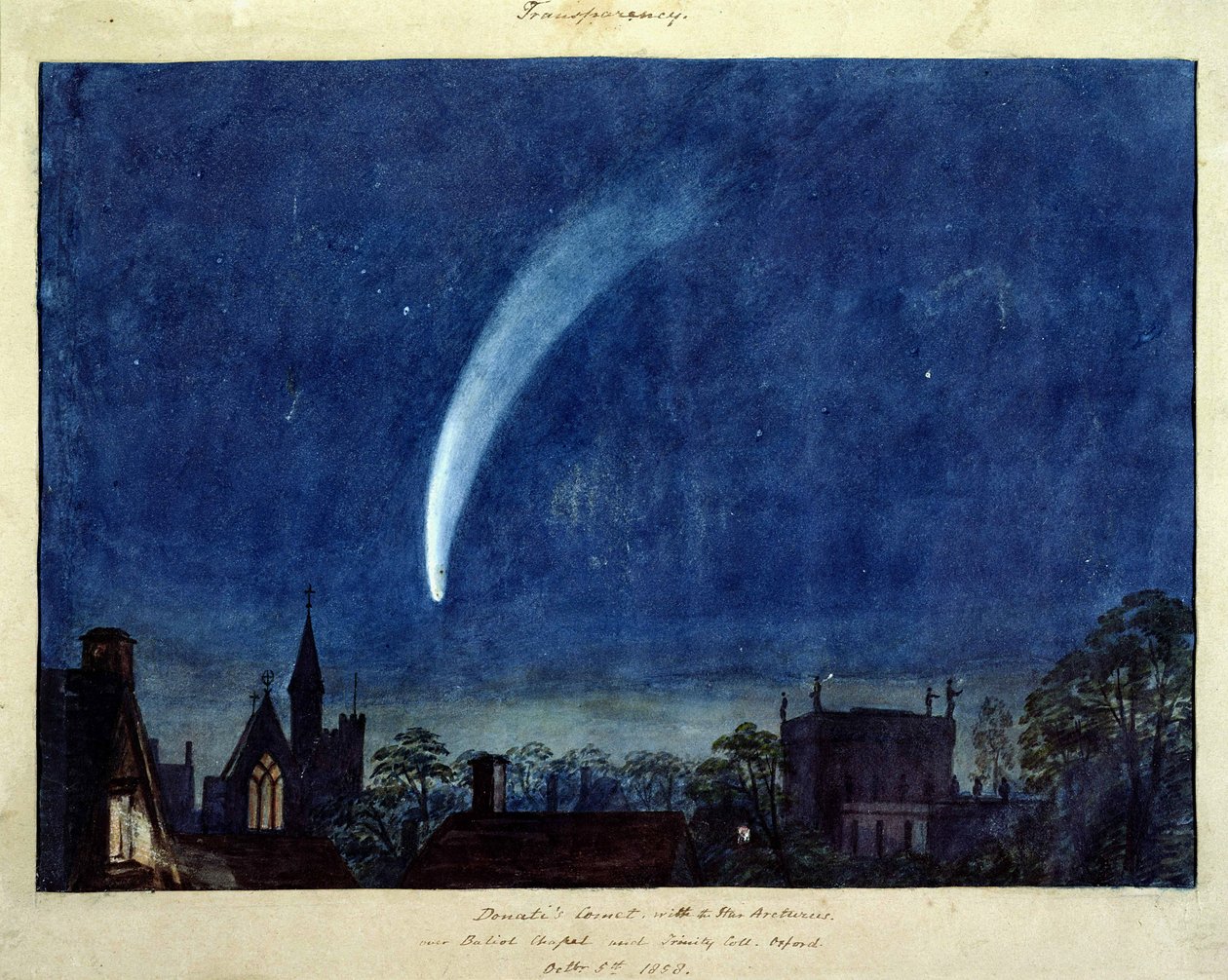 Donatin komeetta, 1858 tekijältä Joseph Mallord William Turner