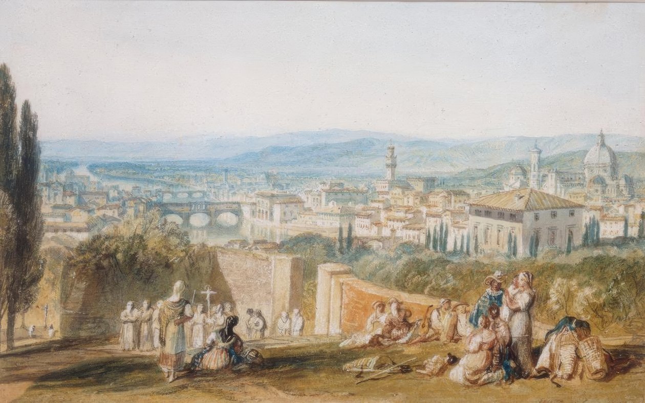 Firenze, Chiesa al Montesta tekijältä Joseph Mallord William Turner