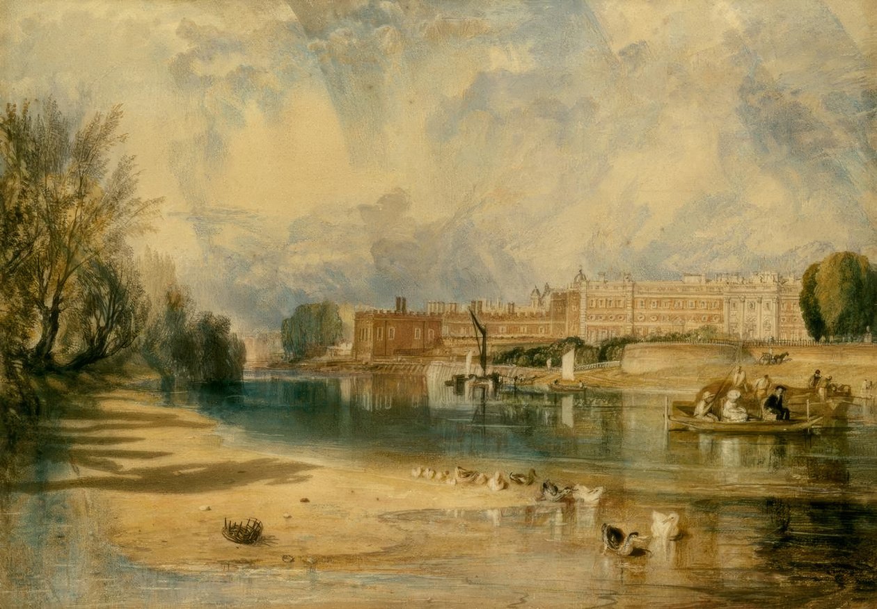 Hampton Courtin palatsi tekijältä Joseph Mallord William Turner