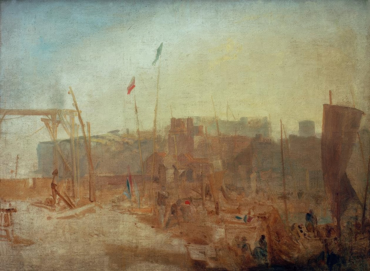 Margate, laskeva aurinko tekijältä Joseph Mallord William Turner