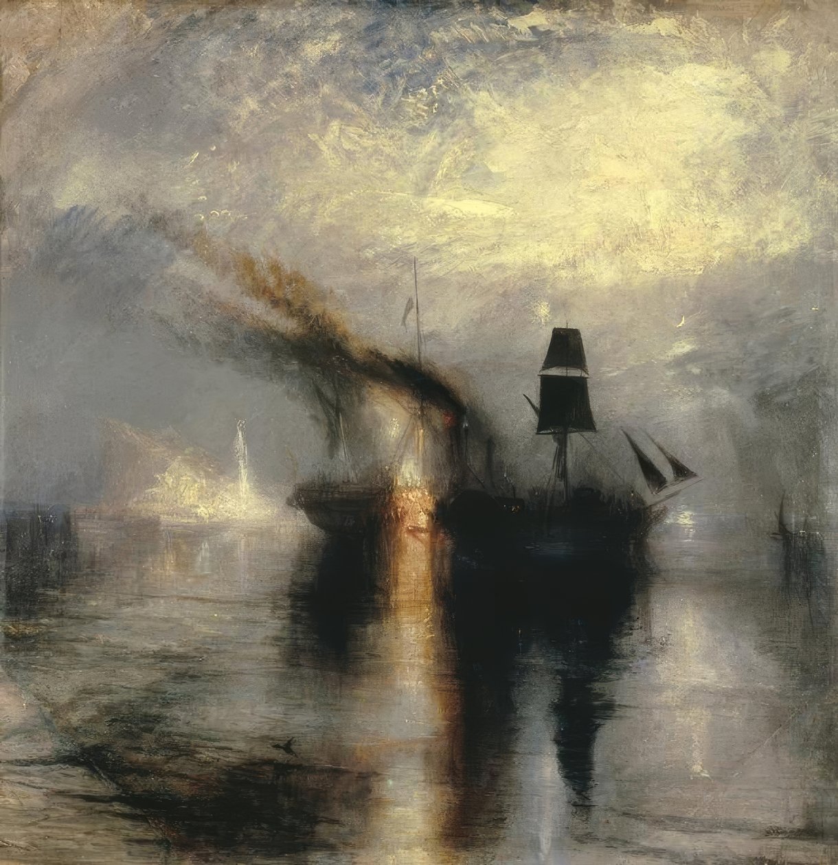 Rauha – hautaaminen merelle tekijältä Joseph Mallord William Turner