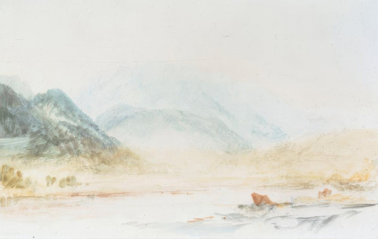 Wetterhorn Rosenlauin läheltä tekijältä Joseph Mallord William Turner