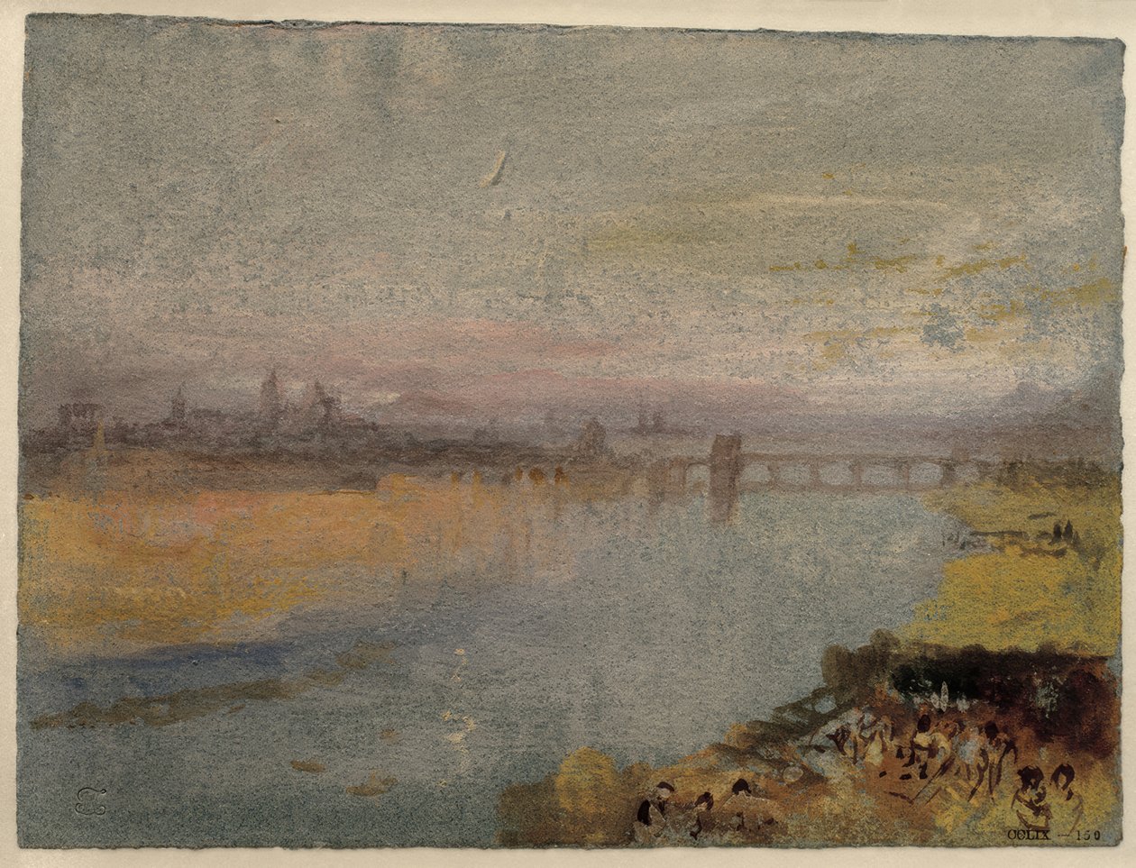 Trier von Westen aus gesehen tekijältä Joseph Mallord William Turner