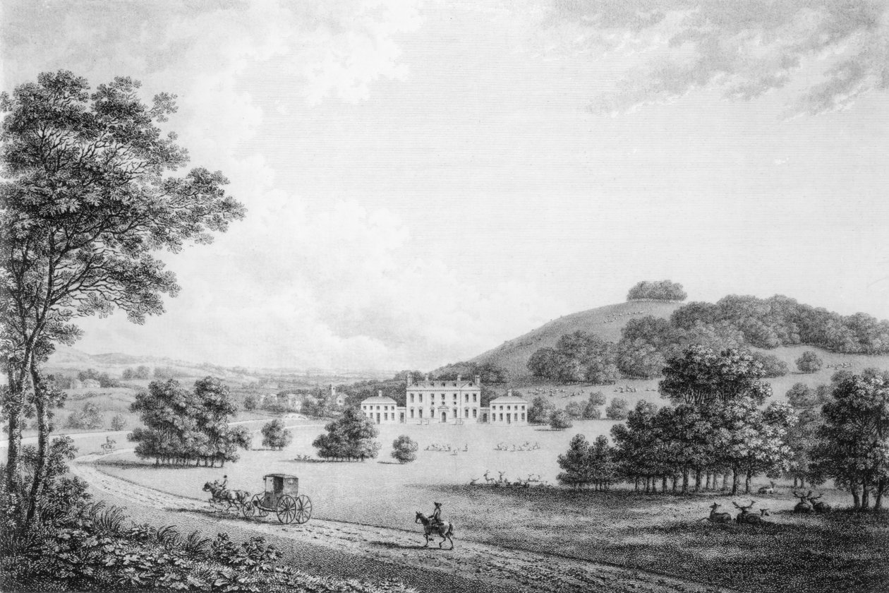 Godmersham Park, Kent, Thomas Knight Esq.:n kotipaikka, pub. vuonna 1785 tekijältä William Watts