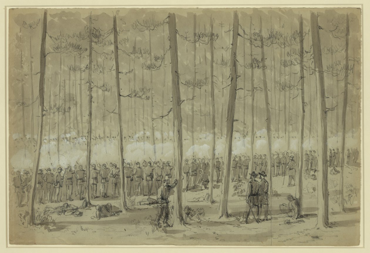 Darby Town Roadin taistelu tekijältä William Waud