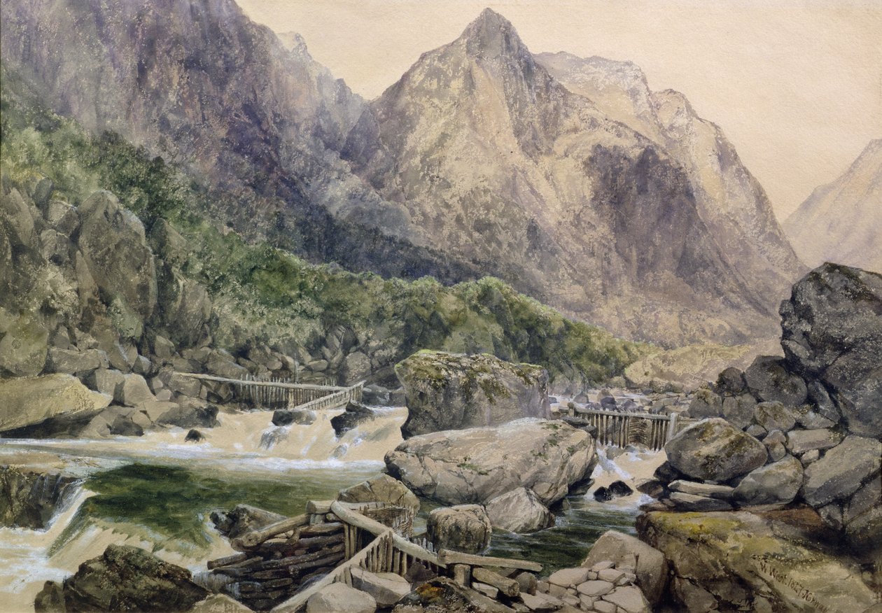 Rapids, Romsdal, Norja, 1847 tekijältä William West