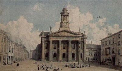 Sessions House and Market, Lancaster tekijältä William Westall